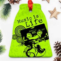 Music Is Life Bell Ornament (Two Sides) from ArtsNow.com Front