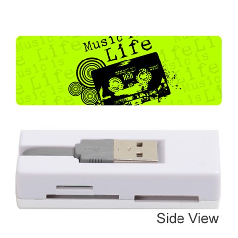 Music Is Life Memory Card Reader (Stick) from ArtsNow.com Front