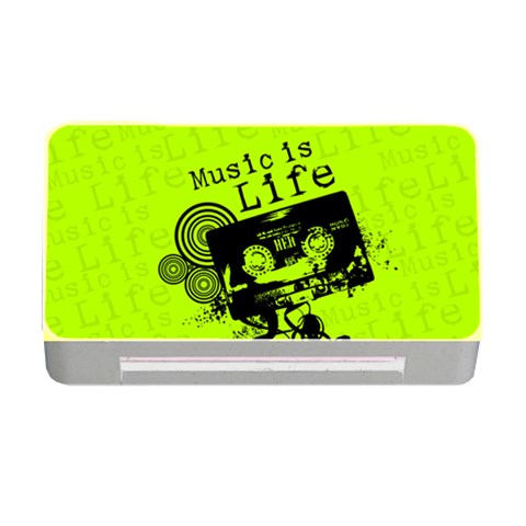 Music Is Life Memory Card Reader with CF from ArtsNow.com Front