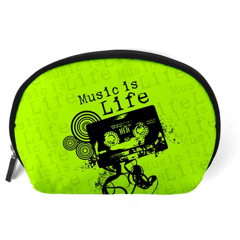 Music Is Life Accessory Pouch (Large) from ArtsNow.com Back