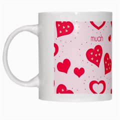 Muah Harts White Mug from ArtsNow.com Left