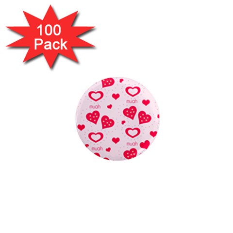 Muah Harts 1  Mini Magnet (100 pack)  from ArtsNow.com Front