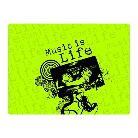 Music Is Life Double Sided Flano Blanket (Mini) from ArtsNow.com 35 x27  Blanket Front