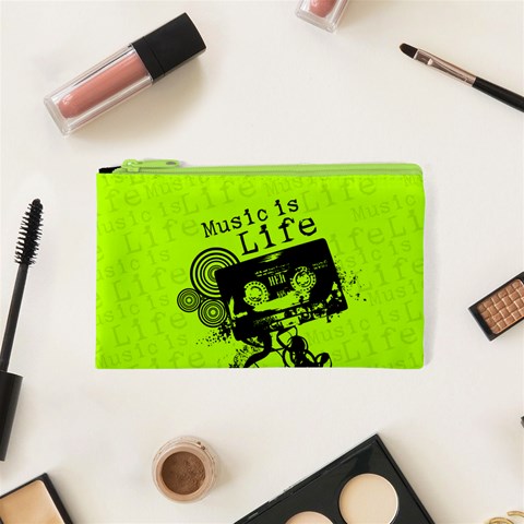 Music Is Life Cosmetic Bag (XS) from ArtsNow.com Front