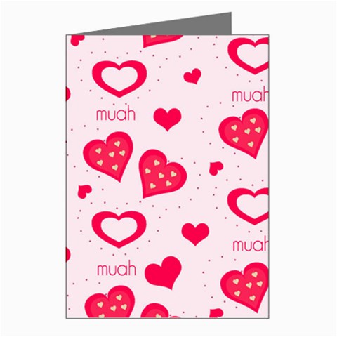 Muah Harts Greeting Cards (Pkg of 8) from ArtsNow.com Left