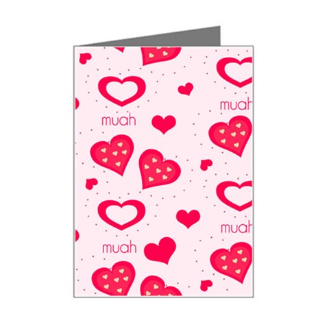 Muah Harts Mini Greeting Card from ArtsNow.com Left