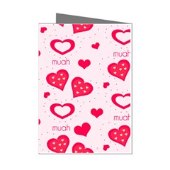 Muah Harts Mini Greeting Cards (Pkg of 8) from ArtsNow.com Left