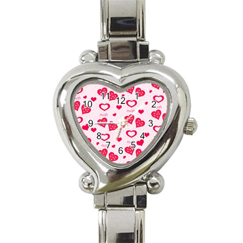 Muah Harts Heart Italian Charm Watch from ArtsNow.com Front