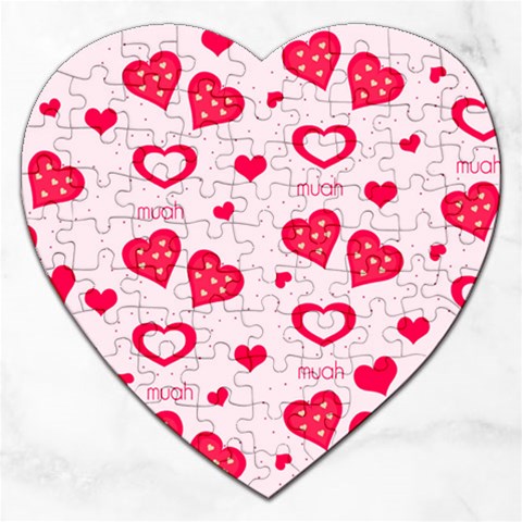 Muah Harts Jigsaw Puzzle (Heart) from ArtsNow.com Front