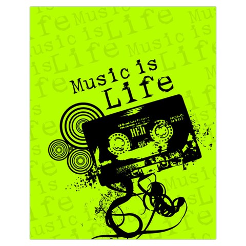 Music Is Life Drawstring Pouch (XL) from ArtsNow.com Front