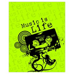 Music Is Life Drawstring Pouch (XL) from ArtsNow.com Back