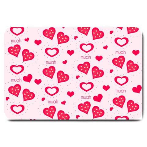 Muah Harts Large Doormat from ArtsNow.com 30 x20  Door Mat