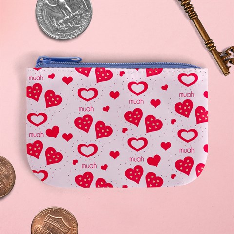 Muah Harts Mini Coin Purse from ArtsNow.com Front