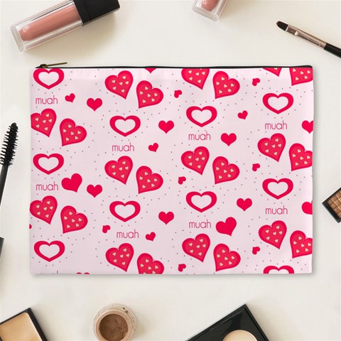 Muah Harts Cosmetic Bag (XL) from ArtsNow.com Front