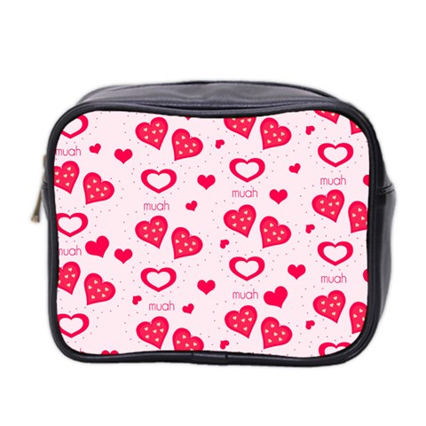 Muah Harts Mini Toiletries Bag (Two Sides) from ArtsNow.com Front