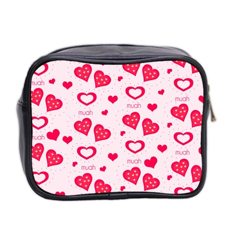 Muah Harts Mini Toiletries Bag (Two Sides) from ArtsNow.com Back