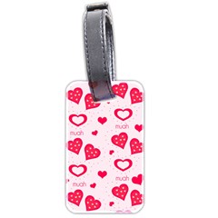 Muah Harts Luggage Tag (two sides) from ArtsNow.com Front