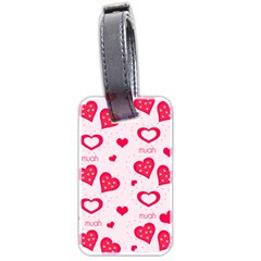 Muah Harts Luggage Tag (two sides) from ArtsNow.com Back