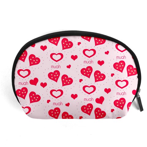 Muah Harts Accessory Pouch (Large) from ArtsNow.com Front