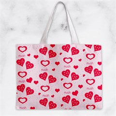 Muah Harts Zipper Mini Tote Bag from ArtsNow.com Front