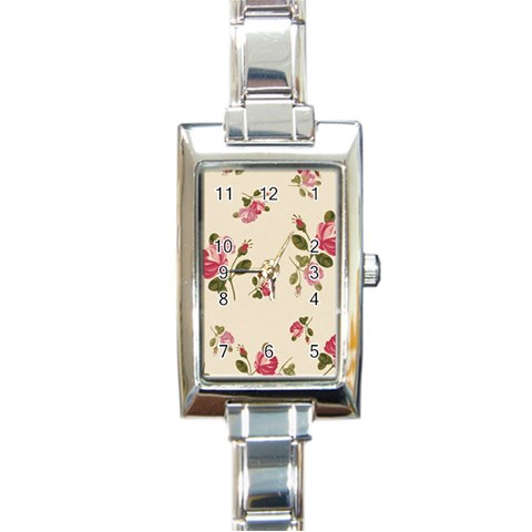 fl_cl_049a Rectangular Italian Charm Watch from ArtsNow.com Front