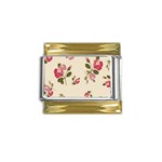 fl_cl_049a Gold Trim Italian Charm (9mm)