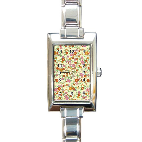 fl_cl_047a Rectangular Italian Charm Watch from ArtsNow.com Front