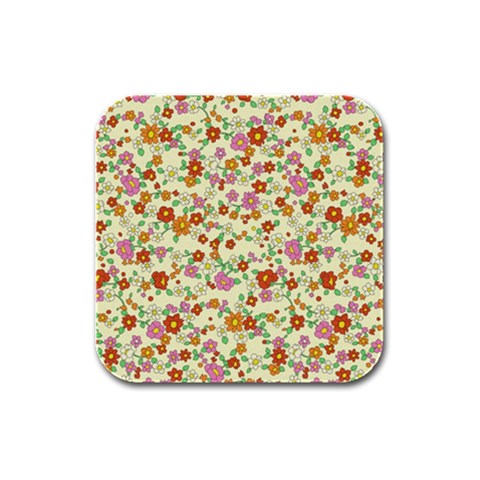 fl_cl_047a Rubber Square Coaster (4 pack) from ArtsNow.com Front