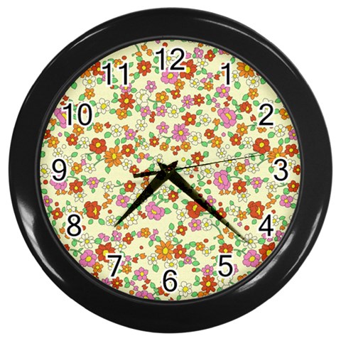 fl_cl_047a Wall Clock (Black) from ArtsNow.com Front