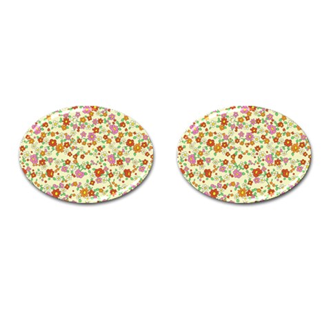 fl_cl_047a Cufflinks (Oval) from ArtsNow.com Front(Pair)