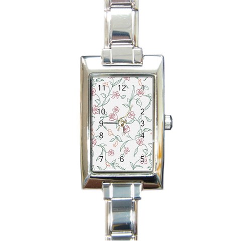 fl_cl_040a Rectangular Italian Charm Watch from ArtsNow.com Front