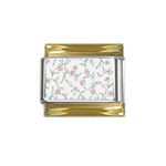 fl_cl_040a Gold Trim Italian Charm (9mm)