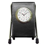 fl_cl_040a Pen Holder Desk Clock