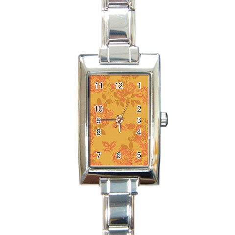 fl_cl_027a Rectangular Italian Charm Watch from ArtsNow.com Front