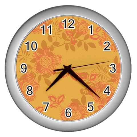 fl_cl_027a Wall Clock (Silver) from ArtsNow.com Front