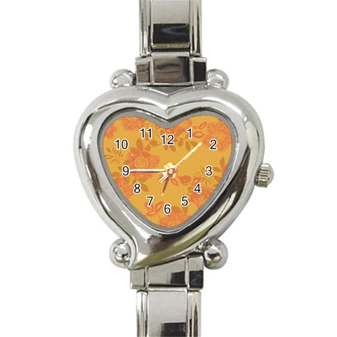 fl_cl_027a Heart Italian Charm Watch from ArtsNow.com Front