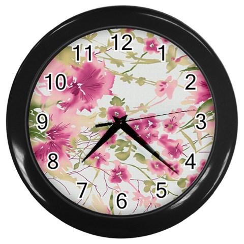 fl_cl_056a Wall Clock (Black) from ArtsNow.com Front