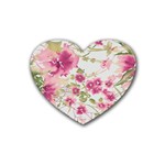 fl_cl_056a Rubber Heart Coaster (4 pack)