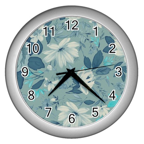 fl_cl_058a Wall Clock (Silver) from ArtsNow.com Front