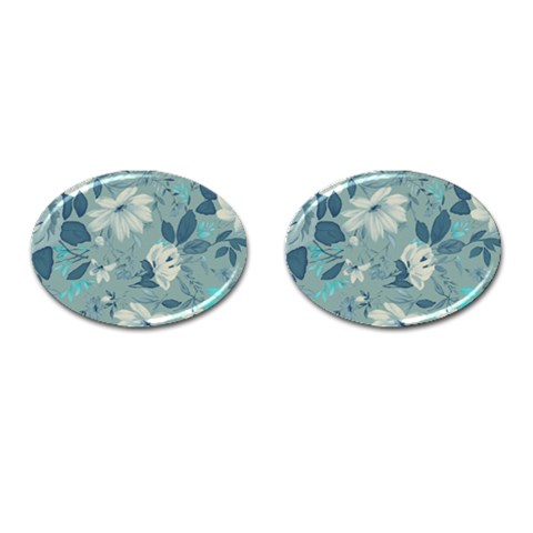 fl_cl_058a Cufflinks (Oval) from ArtsNow.com Front(Pair)