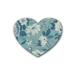 fl_cl_058a Rubber Heart Coaster (4 pack)