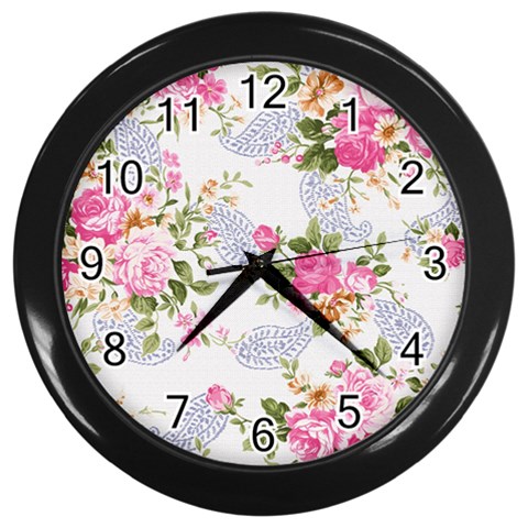 fl_cl_062a Wall Clock (Black) from ArtsNow.com Front