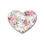 fl_cl_062a Rubber Heart Coaster (4 pack)