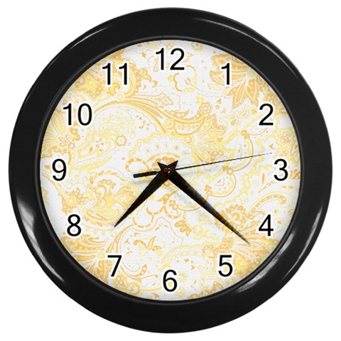 fl_cl_064a Wall Clock (Black) from ArtsNow.com Front