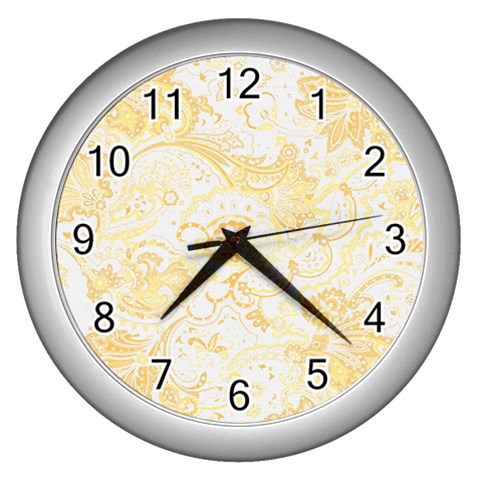 fl_cl_064a Wall Clock (Silver) from ArtsNow.com Front