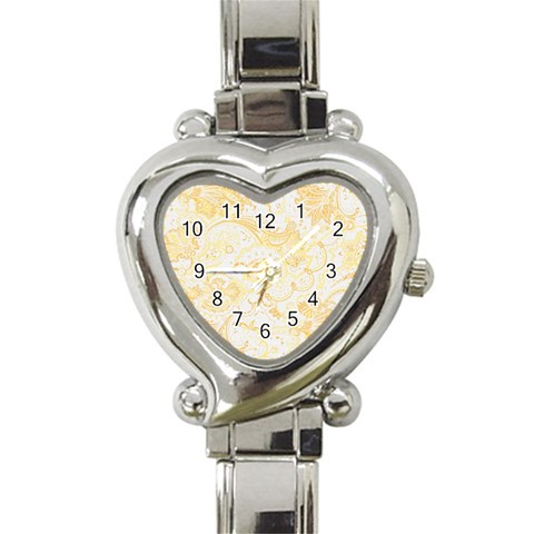 fl_cl_064a Heart Italian Charm Watch from ArtsNow.com Front