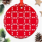 canadian maple leaves  Ornament (Round)