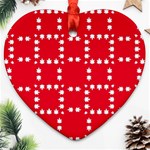 canadian maple leaves  Ornament (Heart)