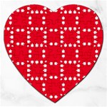 canadian maple leaves  Jigsaw Puzzle (Heart)