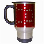 canadian maple leaves  Travel Mug (Silver Gray)